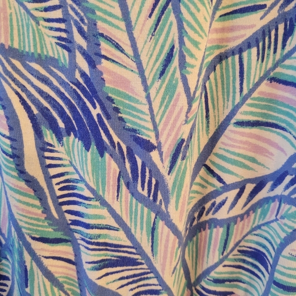 Lilly Pulitzer Paulina Blue Bennett Let's Mango jumpsuit- S.            J90 - Picture 5 of 11